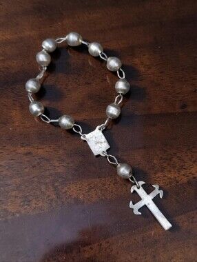 Vintage Sterling Silver Taxco Pocket Rosary